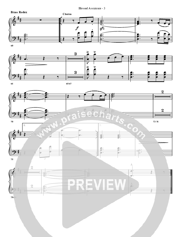 Blessed Assurance Synth Brass (G3 Worship)