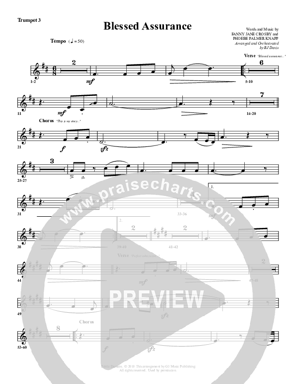 Blessed Assurance Trumpet 3 (G3 Worship)