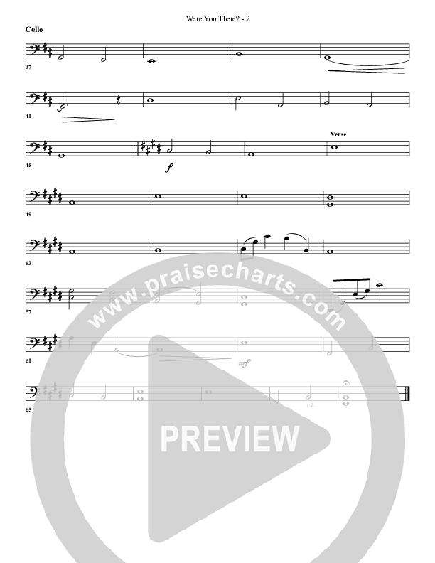 Were You There Cello (G3 Worship)