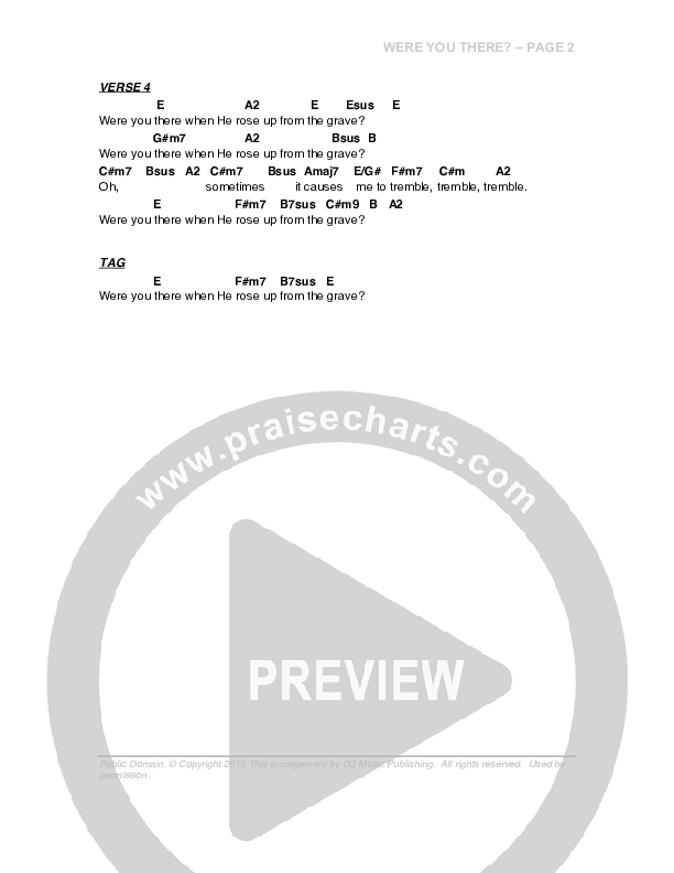 Were You There Chords & Lyrics (G3 Worship)