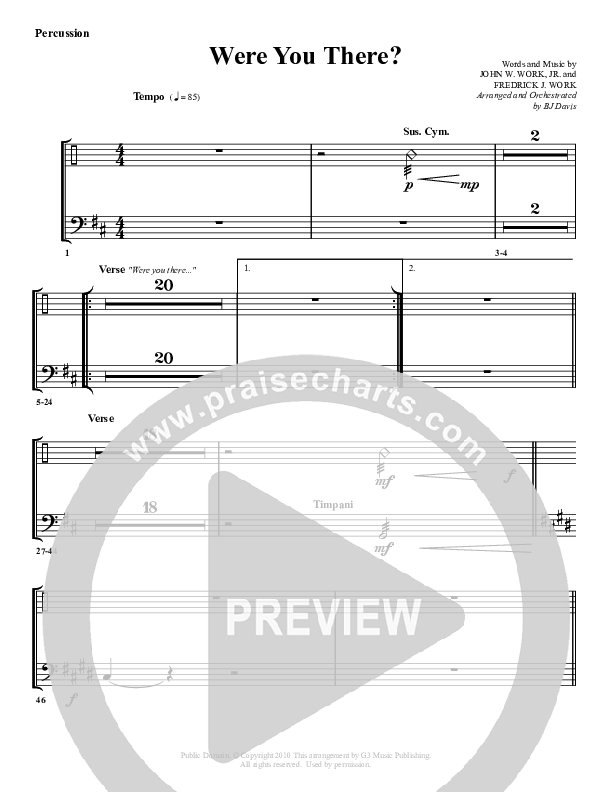 Were You There Percussion (G3 Worship)