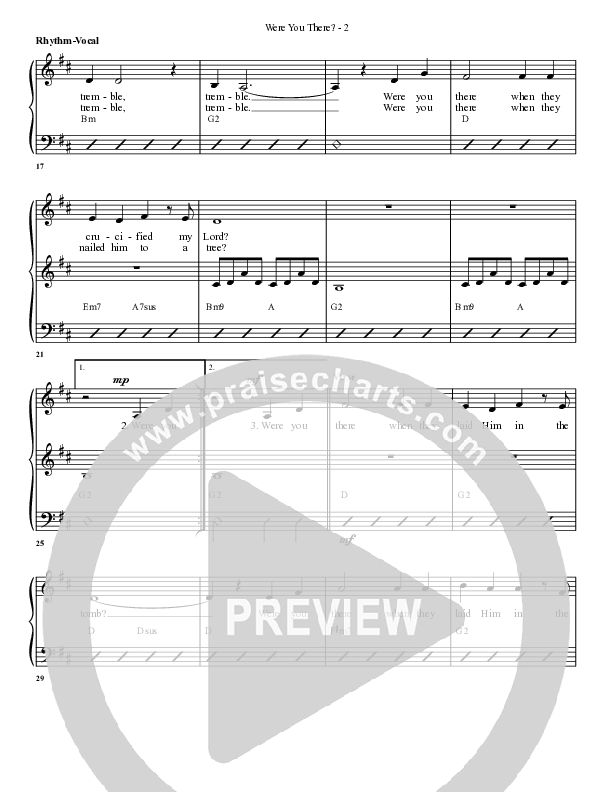 Were You There Rhythm/Vocal (G3 Worship)