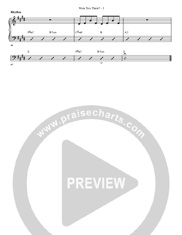 Were You There Rhythm Chart (G3 Worship)