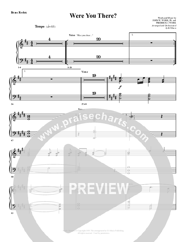 Were You There Synth Brass (G3 Worship)