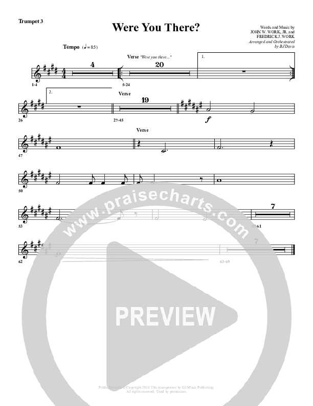 Were You There Trumpet 3 (G3 Worship)