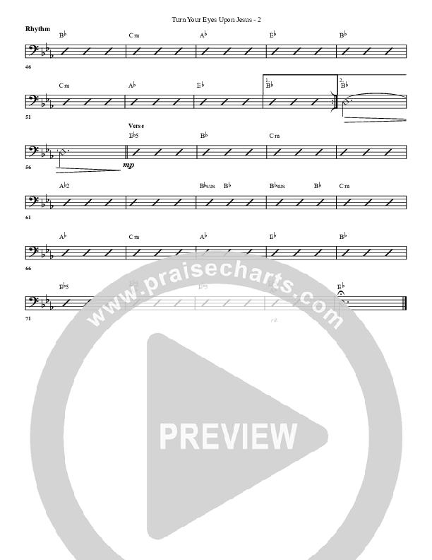 Turn Your Eyes Upon Jesus Rhythm Chart (G3 Worship)