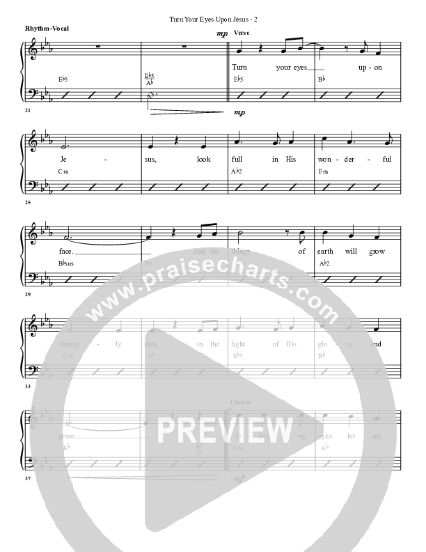 Turn Your Eyes Upon Jesus Rhythm/Vocal (G3 Worship)