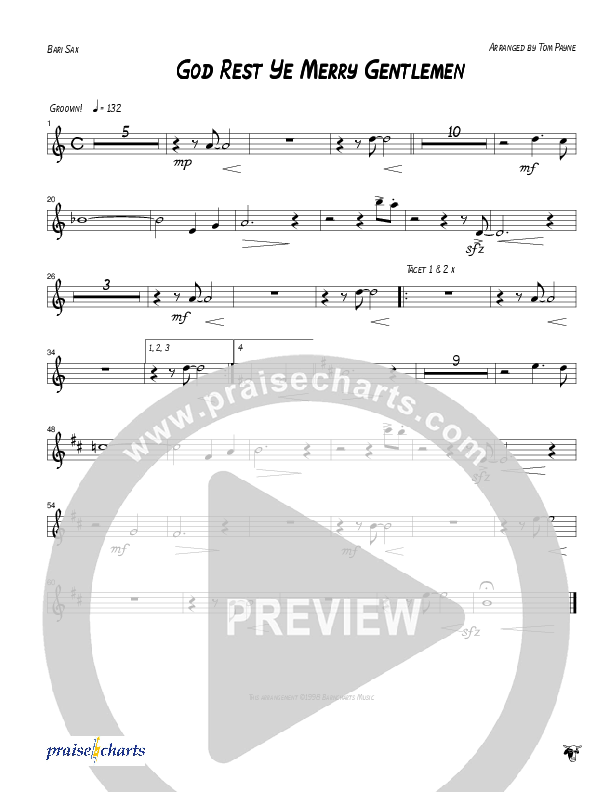 God Rest Ye Merry Gentlemen (Instrumental) Bari Sax (Tom Payne)