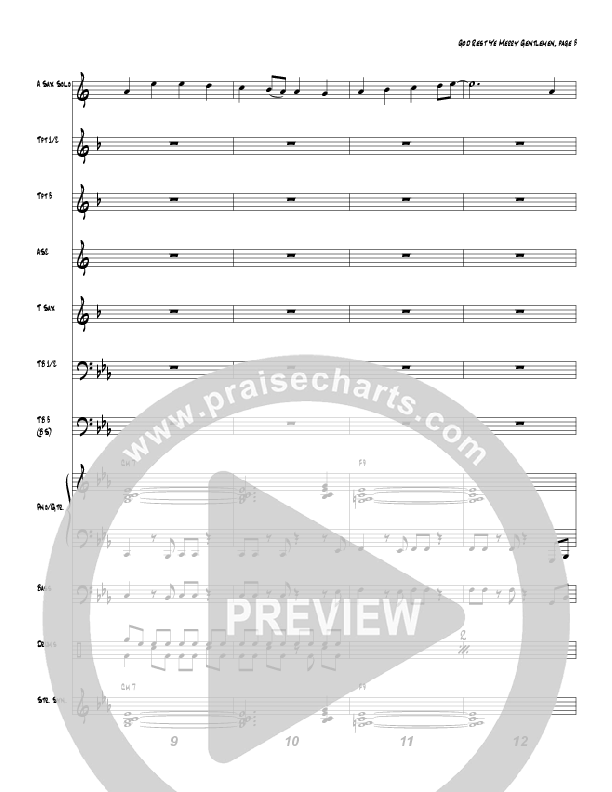 God Rest Ye Merry Gentlemen (Instrumental) Conductor's Score (Tom Payne)