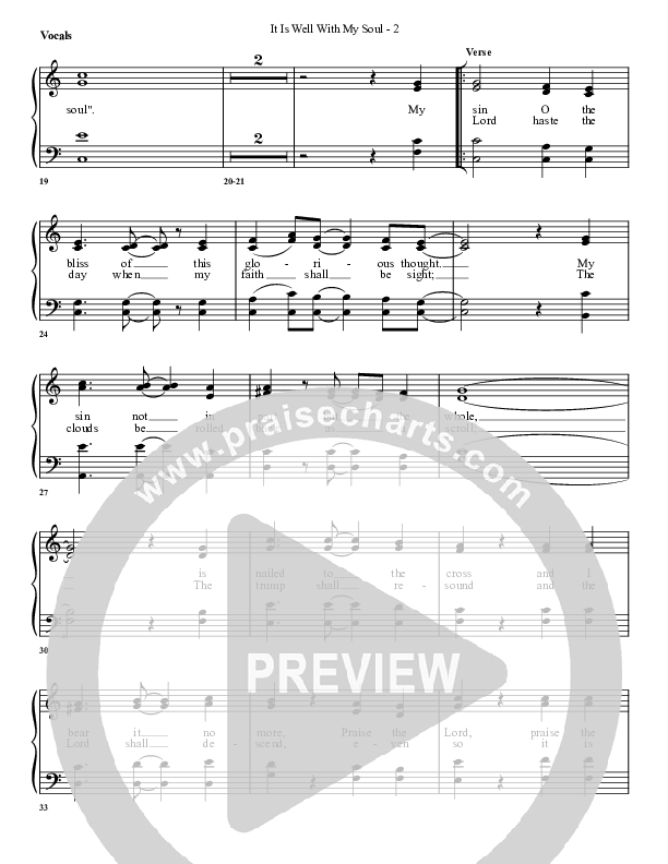 It Is Well With My Soul Choir Sheet (G3 Worship)