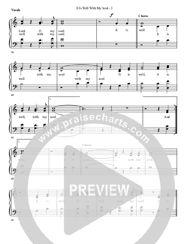 It Is Well With My Soul Choir Sheet (G3 Worship)