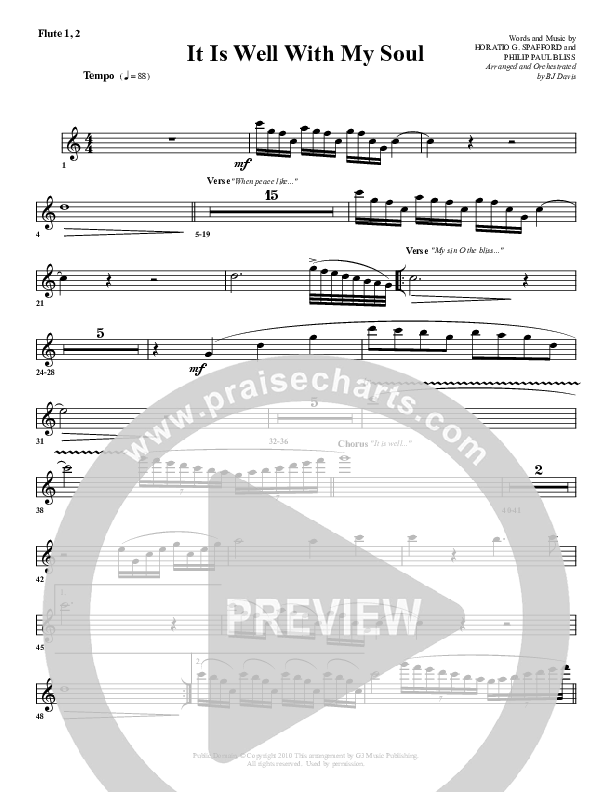 It Is Well With My Soul Flute (G3 Worship)