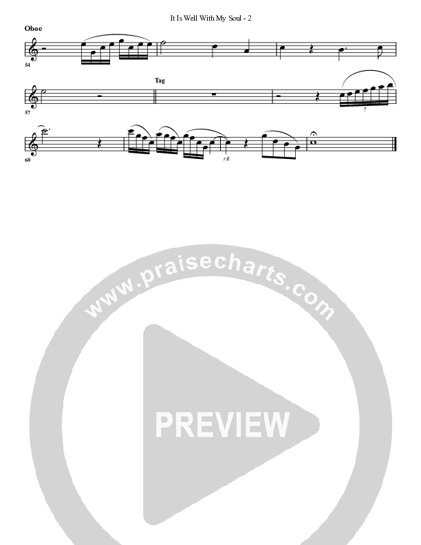 It Is Well With My Soul Oboe (G3 Worship)