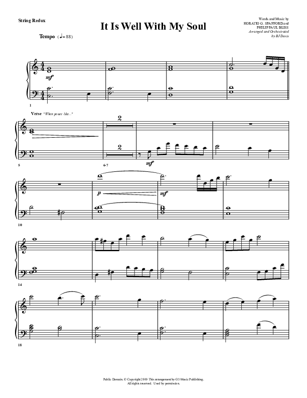 It Is Well With My Soul Synth Strings (G3 Worship)