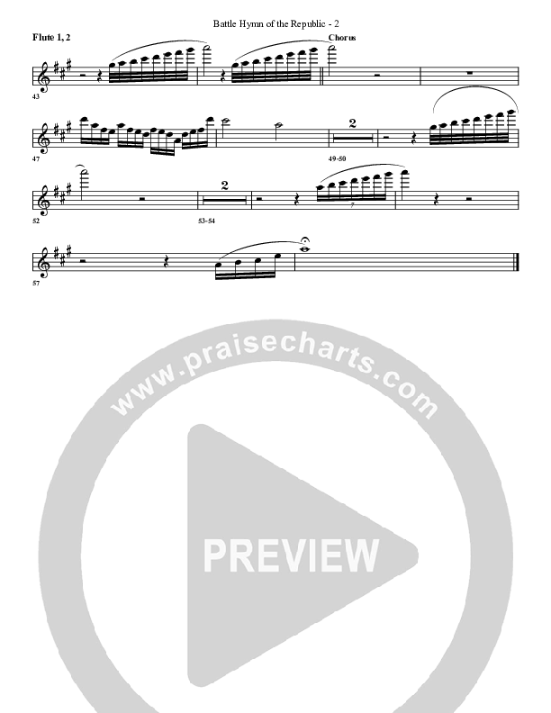 Battle Hymn Of The Republic Flute (G3 Worship)