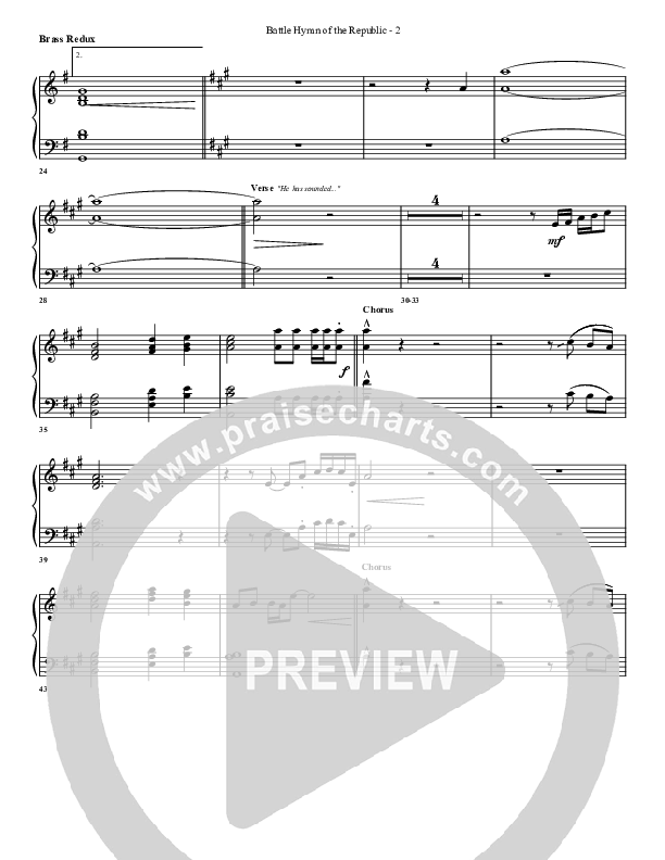 Battle Hymn Of The Republic Synth Brass (G3 Worship)