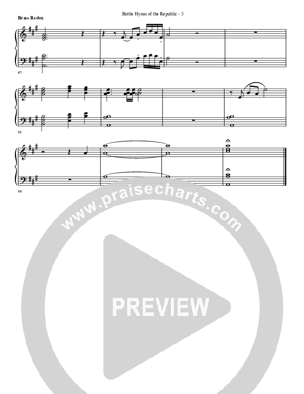 Battle Hymn Of The Republic Synth Brass (G3 Worship)
