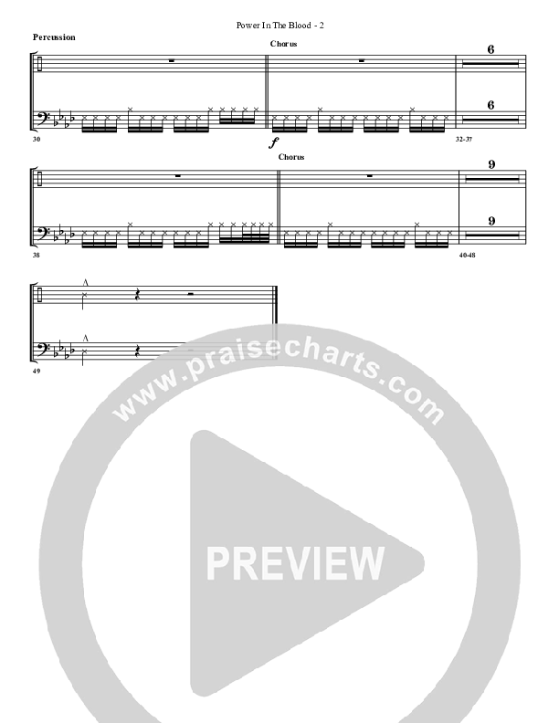 Power In The Blood Percussion (G3 Worship)