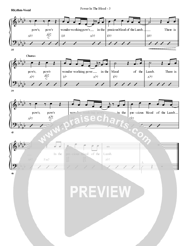 Power In The Blood Rhythm/Vocal (G3 Worship)