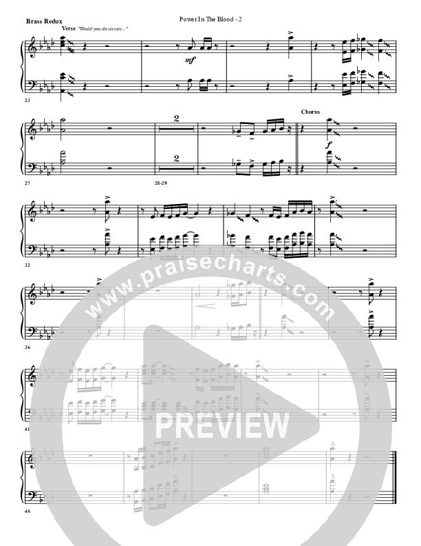 Power In The Blood Synth Brass (G3 Worship)