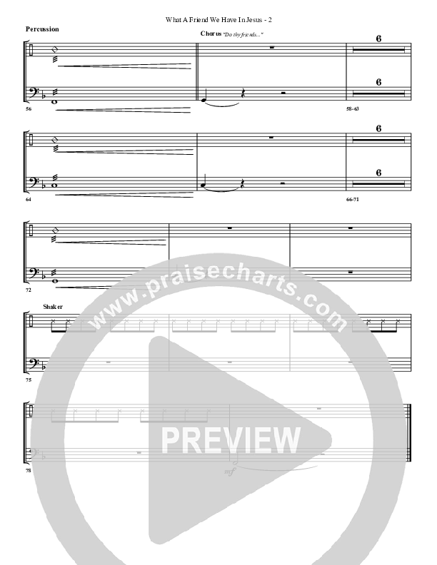 What A Friend We Have In Jesus Percussion (G3 Worship)