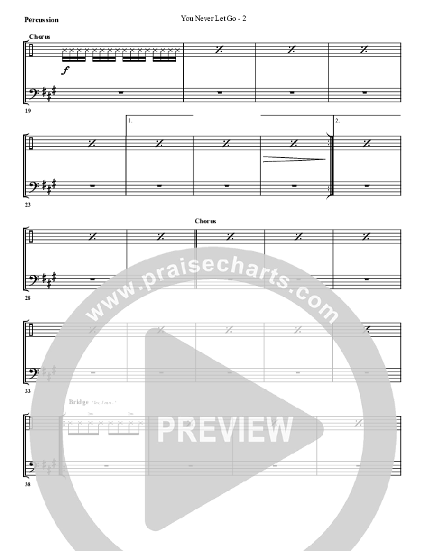 You Never Let Go Percussion (G3 Worship)