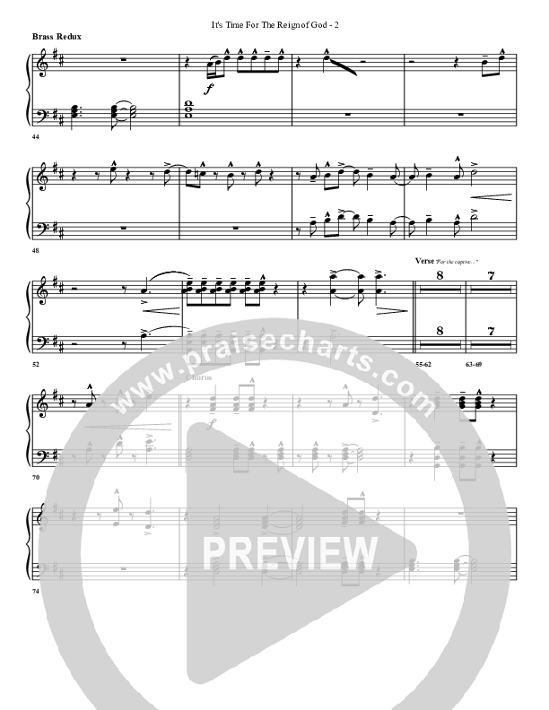 It's Time For The Reign Of God Synth Brass (G3 Worship)