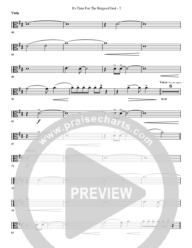 It's Time For The Reign Of God Viola (G3 Worship)