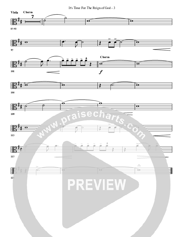 It's Time For The Reign Of God Viola (G3 Worship)