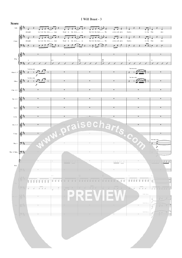 I Will Boast Orchestration (G3 Worship)