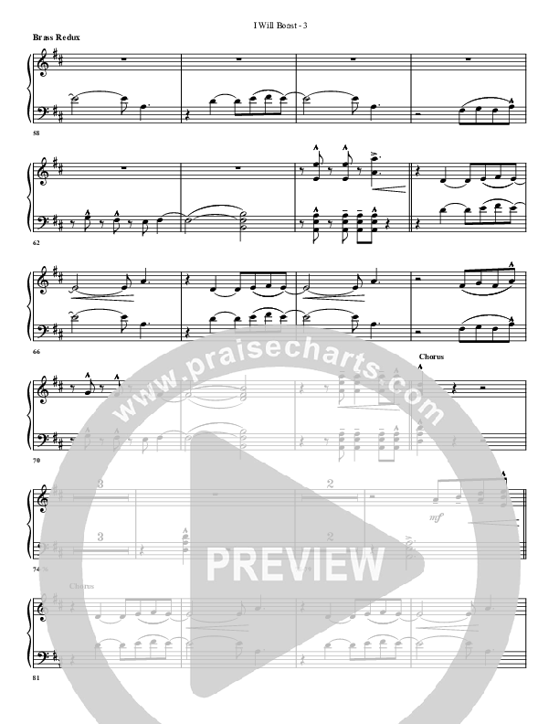 I Will Boast Synth Brass (G3 Worship)