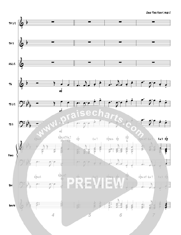 Come Thou Fount Of Every Blessing (Instrumental) Conductor's Score (Tom Payne)
