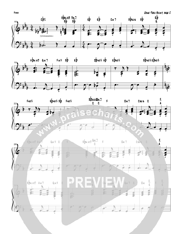 Come Thou Fount Of Every Blessing (Instrumental) Piano Sheet (Tom Payne)