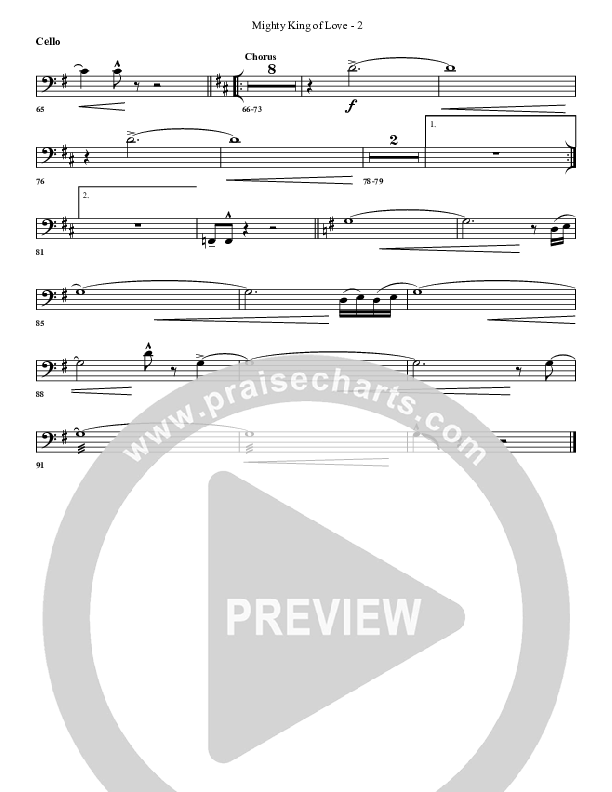 Mighty King Of Love Cello (G3 Worship)