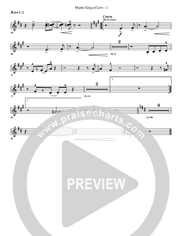 Mighty King Of Love French Horn 1/2 (G3 Worship)