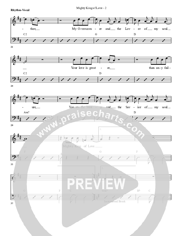 Mighty King Of Love Rhythm/Vocal (G3 Worship)