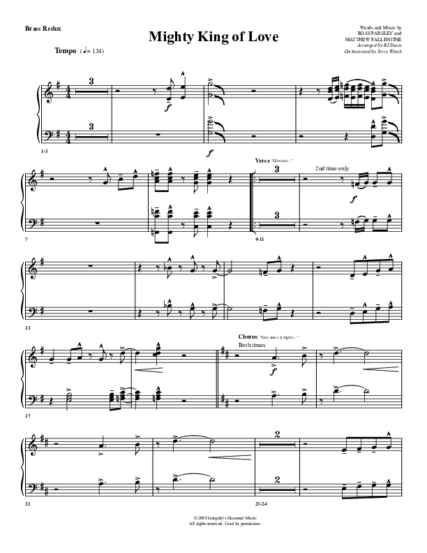 Mighty King Of Love Synth Brass (G3 Worship)