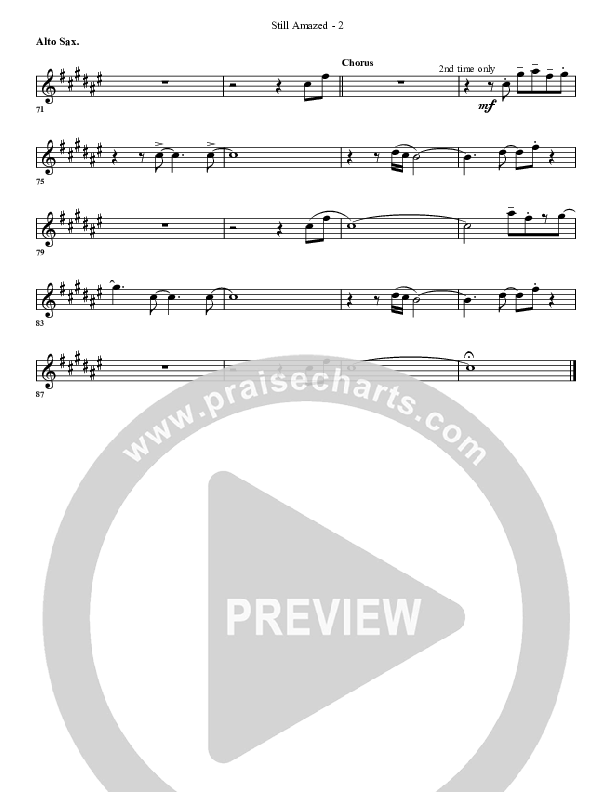 Still Amazed Alto Sax (G3 Worship)