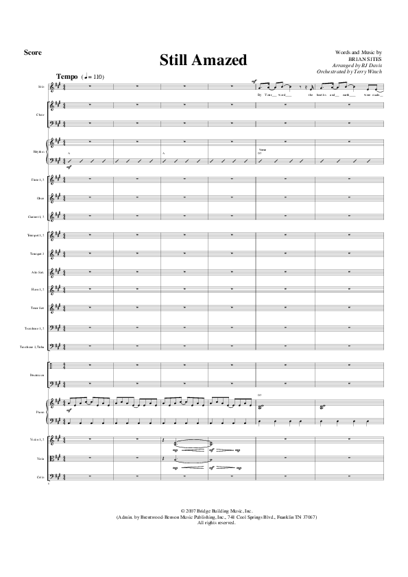 Still Amazed Orchestration (G3 Worship)