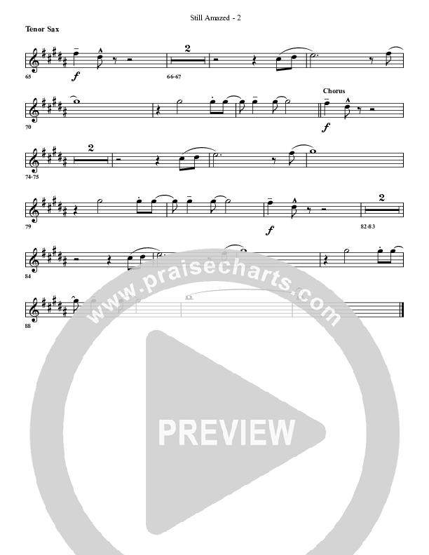 Still Amazed Tenor Sax 2 (G3 Worship)