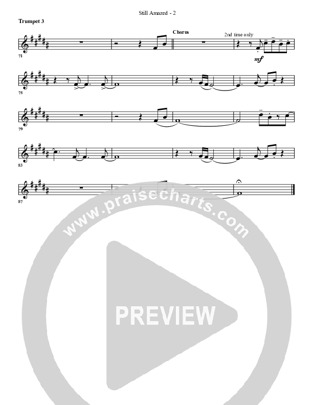 Still Amazed Trumpet 3 (G3 Worship)