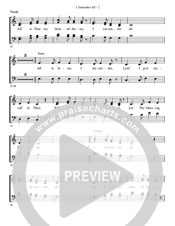 I Surrender All Lead Sheet (G3 Worship)