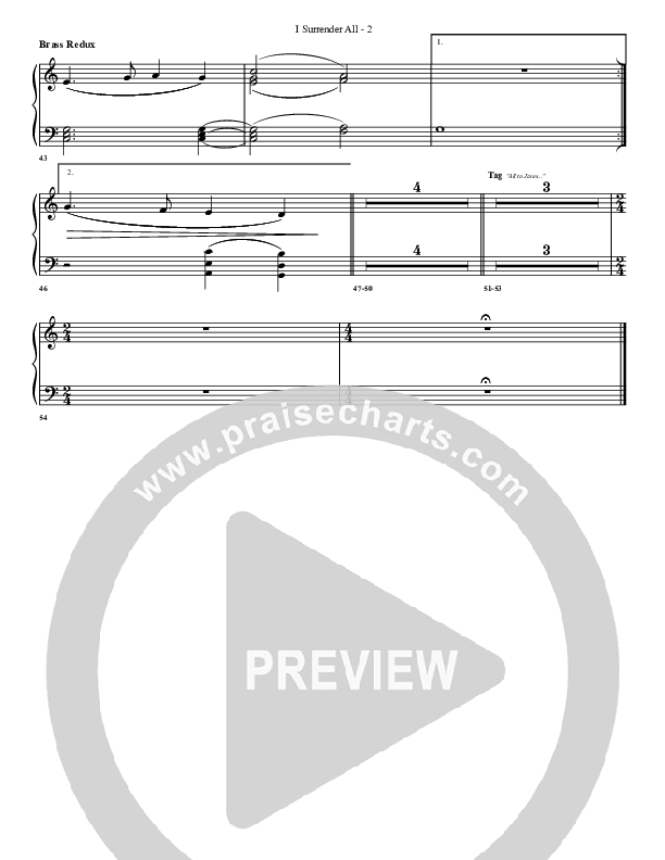 I Surrender All Synth Brass (G3 Worship)