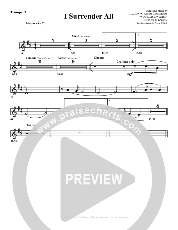 I Surrender All Trumpet 3 (G3 Worship)