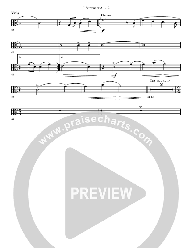 I Surrender All Viola (G3 Worship)