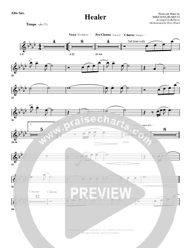 Healer Alto Sax (G3 Worship)