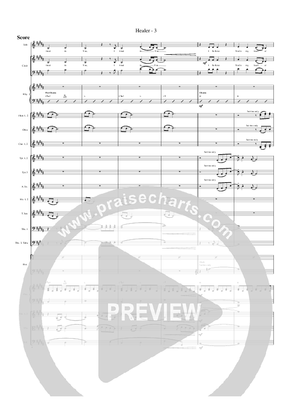 Healer Conductor's Score (G3 Worship)