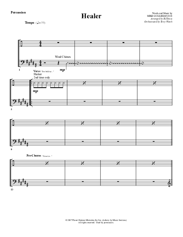 Healer Percussion (G3 Worship)