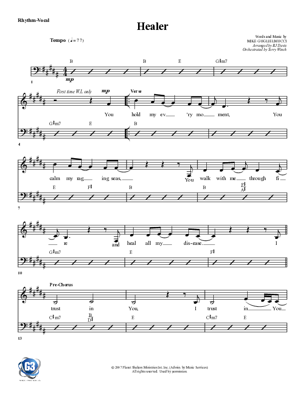 Healer Rhythm/Vocal (G3 Worship)