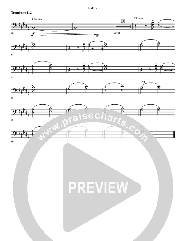 Healer Trombone 1/2 (G3 Worship)
